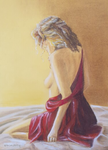 Drawing titled "Quand la lumière dé…" by Eric Audry, Original Artwork, Pastel