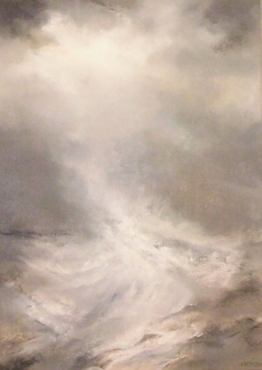 Pittura intitolato "etude-pour-le-recif…" da Eric Cardoso, Opera d'arte originale, Olio