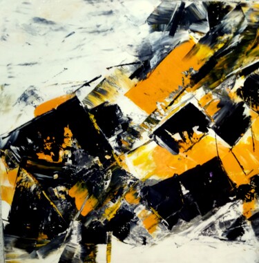 Peinture intitulée "abstract multi 4 23" par De, Œuvre d'art originale, Huile