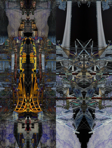 Grafika cyfrowa / sztuka generowana cyfrowo zatytułowany „vaisseaux” autorstwa Eric Despretz, Oryginalna praca