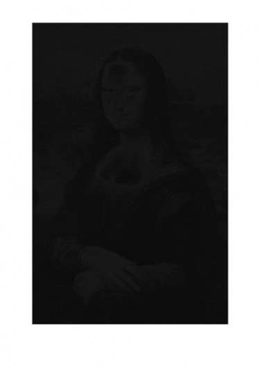 Arts numériques intitulée "black mona lisa" par Eric Gaussens, Œuvre d'art originale, Travail numérique 2D