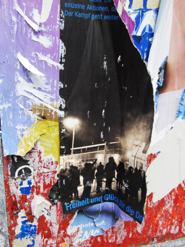 Collages intitulée "Frieden-Freiheit-De…" par Erich Heeder, Œuvre d'art originale, Collages