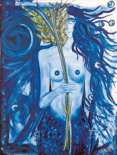 Картина под названием "Venus II" - Erich Kraft, Подлинное произведение искусства, Масло