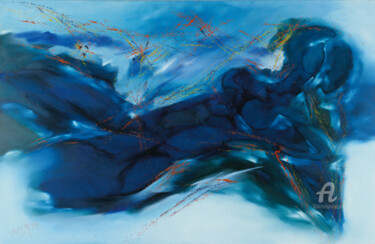 Malerei mit dem Titel "Ohne Titel II" von Erich Kraft, Original-Kunstwerk, Öl