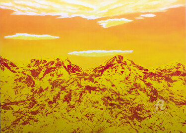 Картина под названием "Montana" - Erich Kraft, Подлинное произведение искусства, Масло