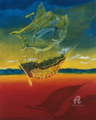 Malarstwo zatytułowany „Die Argonauten” autorstwa Erich Kraft, Oryginalna praca, Olej