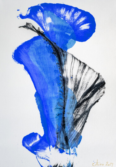 Photography titled "blue arabesque" by Erick Philippe (eikioo), Original Artwork, Manipulated Photography