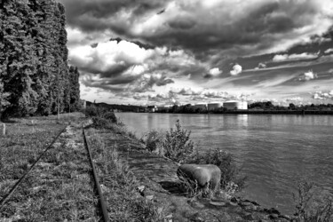 Photographie intitulée "port de Rouen, Norm…" par Erick Philippe (eikioo), Œuvre d'art originale, Photographie numérique