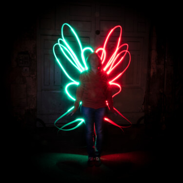 Fotografia intitulada "light painting (4)" por Erick Philippe (eikioo), Obras de arte originais, Light Painting