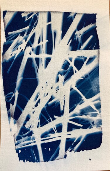 Fotografie mit dem Titel "cyanotype (57)" von Erick Philippe (eikioo), Original-Kunstwerk, Nicht bearbeitete Fotografie