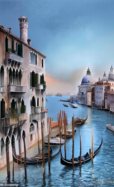Arte digitale intitolato "Venise (821)" da Erick Philippe (eikioo), Opera d'arte originale, Lavoro digitale 2D