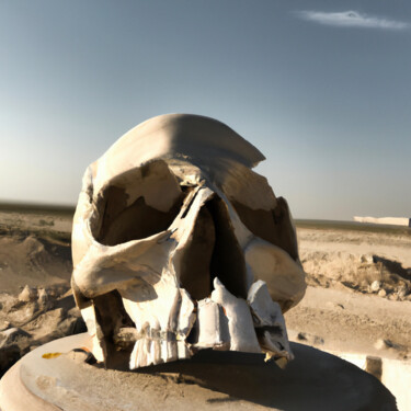 Arts numériques intitulée "le désert apocalypt…" par Erick Philippe (eikioo), Œuvre d'art originale, Travail numérique 2D