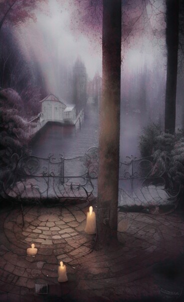 Arts numériques intitulée "les bougies" par Erick Philippe (eikioo), Œuvre d'art originale, Image générée par l'IA