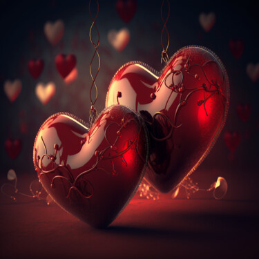 Digital Arts titled "Saint Valentin (42)" by Erick Philippe (eikioo), Original Artwork, AI generated image