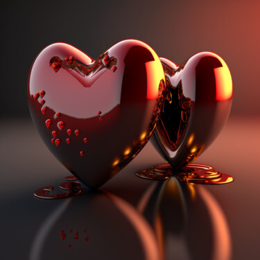Digital Arts titled "Saint Valentin (81)" by Erick Philippe (eikioo), Original Artwork, AI generated image