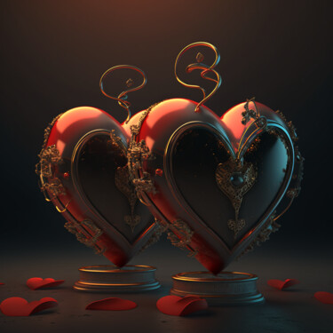 Digital Arts titled "Saint Valentin (26)" by Erick Philippe (eikioo), Original Artwork, AI generated image