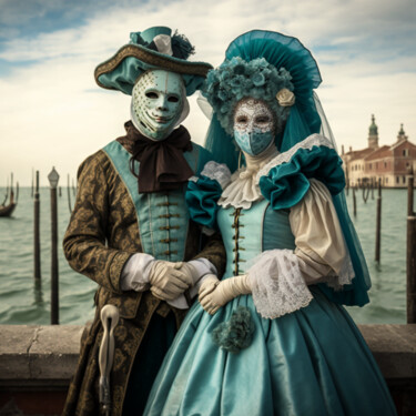 Цифровое искусство под названием "Carnaval de Venise…" - Erick Philippe (eikioo), Подлинное произведение искусства, Изображе…