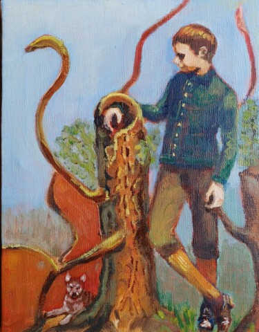 Pintura titulada "milon de crotone" por Eric Kaiser, Obra de arte original, Oleo