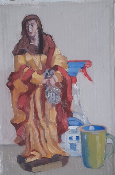 Peinture intitulée "Marie Madeleine" par Eric Kaiser, Œuvre d'art originale, Huile
