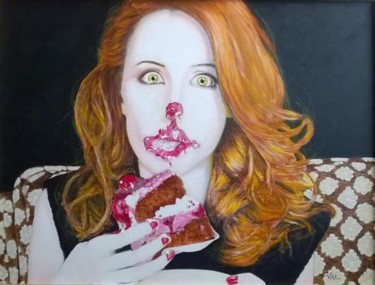 Painting titled "La Gourmandise" by Erick Vital René Francis Guihot, Original Artwork, Acrylic