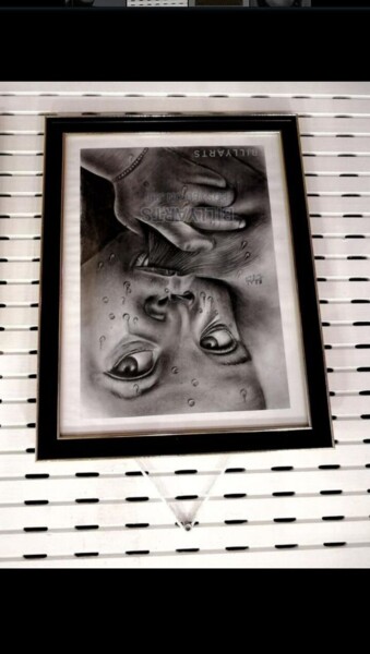 图画 标题为“African child breas…” 由Erickson Ithongo, 原创艺术品, 铅笔