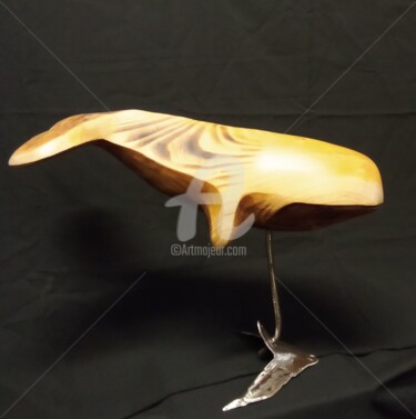 Sculpture titled "Ondine" by Eric Rodriguez Sculpture, Original Artwork, Wood