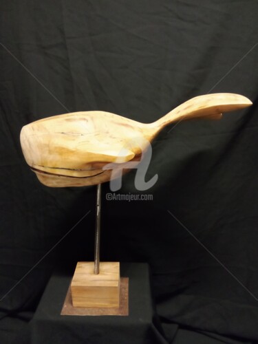 Sculpture titled "Rosa" by Eric Rodriguez Sculpture, Original Artwork, Wood