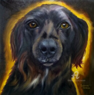 Painting titled "Chester." by Ericson, Original Artwork, Oil