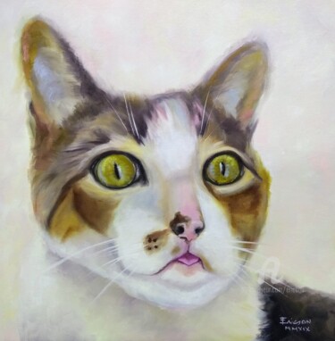 Painting titled "Mimow" by Ericson, Original Artwork, Oil
