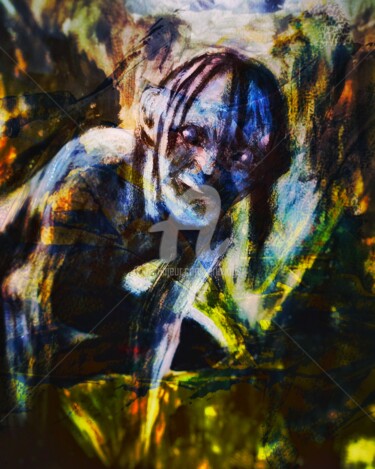 Digitale Kunst mit dem Titel "Golum dans Avatar .…" von Eric Vogel, Original-Kunstwerk, Digitale Malerei