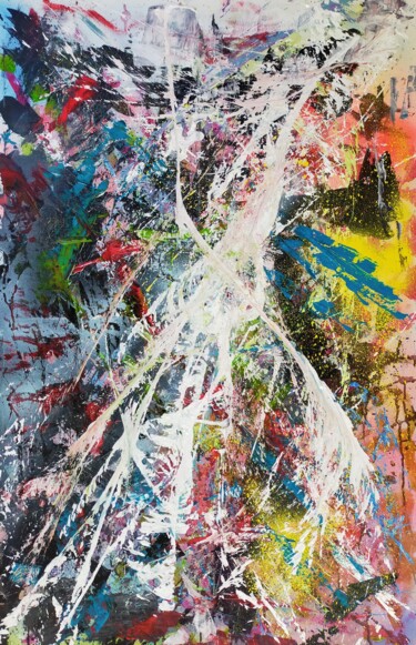 La robe de la mariée Malerei mit dem Titel "La robe de la mariée" von Eric Vogel, Original-Kunstwerk, Acryl
