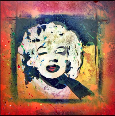 Digitale Kunst getiteld "Marilyne" door Eric Vogel, Origineel Kunstwerk