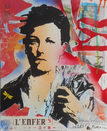 "Rimbaud," başlıklı Tablo Erik Hils tarafından, Orijinal sanat, Akrilik