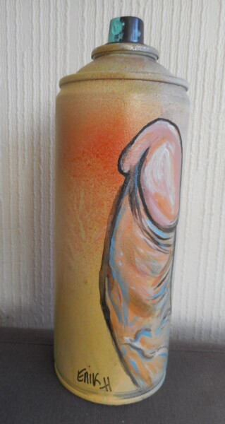 Peinture intitulée "phallus on aerosol" par Erik Hils, Œuvre d'art originale, Bombe aérosol