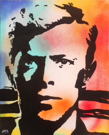 Peinture intitulée "Bowie" par Erik Hils, Œuvre d'art originale, Acrylique