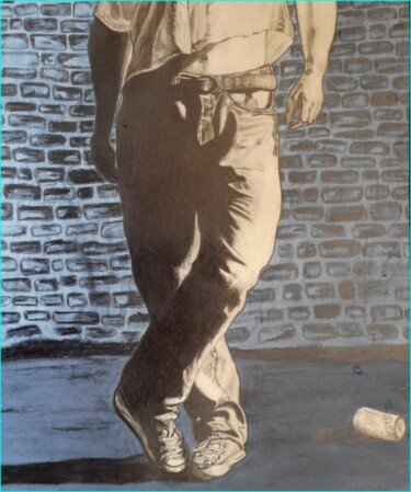 Tekening getiteld "street boy! graphite" door Erik Hils, Origineel Kunstwerk, Potlood