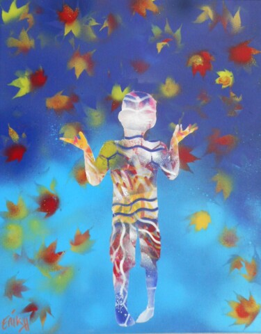 Peinture intitulée "automne by Erik-H" par Erik Hils, Œuvre d'art originale, Acrylique