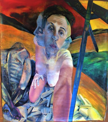 Pittura intitolato "I'm lost again" da Erika Anoardi, Opera d'arte originale, pigmenti