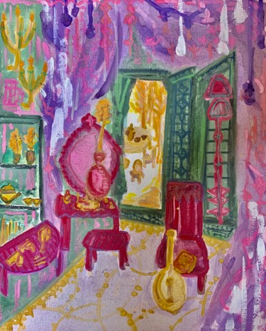 Pittura intitolato "room no.2" da Erika Matsunaga, Opera d'arte originale, Acquarello