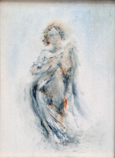 绘画 标题为“Oil Sketch” 由Erika Von Gaal, 原创艺术品, 油 安装在纸板上