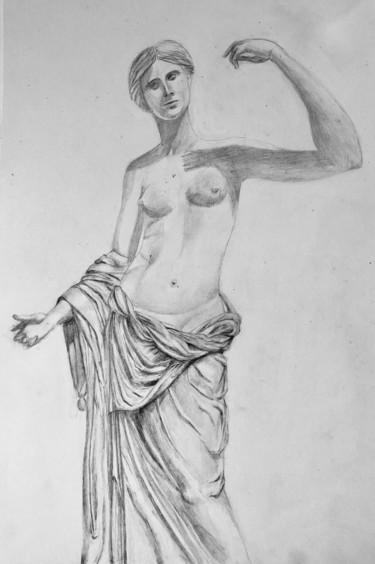 Disegno intitolato "Student’s sketching…" da Eb, Opera d'arte originale