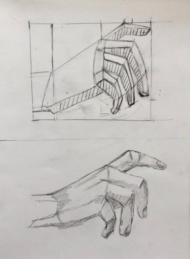 Drawing titled "Student’s sketching…" by Eb, Original Artwork