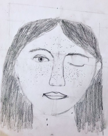 Drawing titled "Student,8 years old…" by Eb, Original Artwork