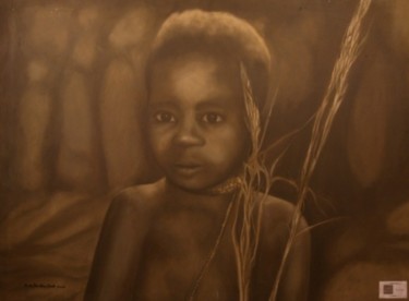 Painting titled "Bambino" by Eb, Original Artwork, Oil