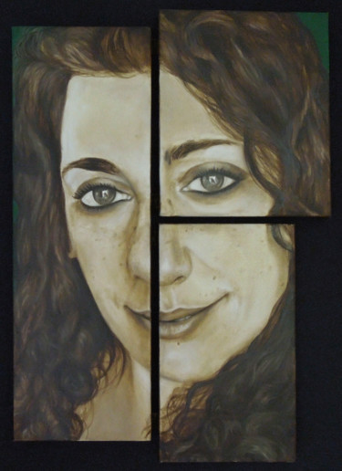 Painting titled "nicole" by Eb, Original Artwork, Oil