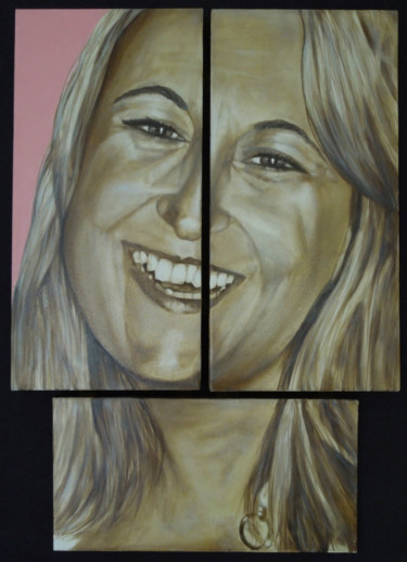 Painting titled "paola" by Eb, Original Artwork, Oil