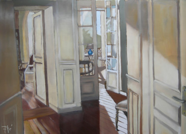 Peinture intitulée "Paysage d'intérieur…" par Ple Eric, Œuvre d'art originale, Huile
