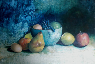Peinture intitulée "huile-sur-toile-55c…" par Ple Eric, Œuvre d'art originale, Huile
