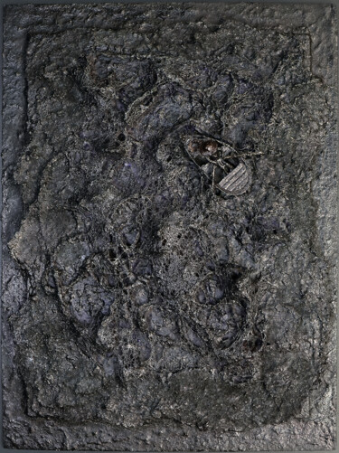 Ζωγραφική με τίτλο "The Old Man and the…" από Erkan Cerit, Αυθεντικά έργα τέχνης, Εγγράφου mache Τοποθετήθηκε στο Ξύλινο πάν…
