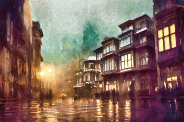 Arte digital titulada "Beyoglu N.02" por Erkan Cerit, Obra de arte original, Trabajo Digital 2D